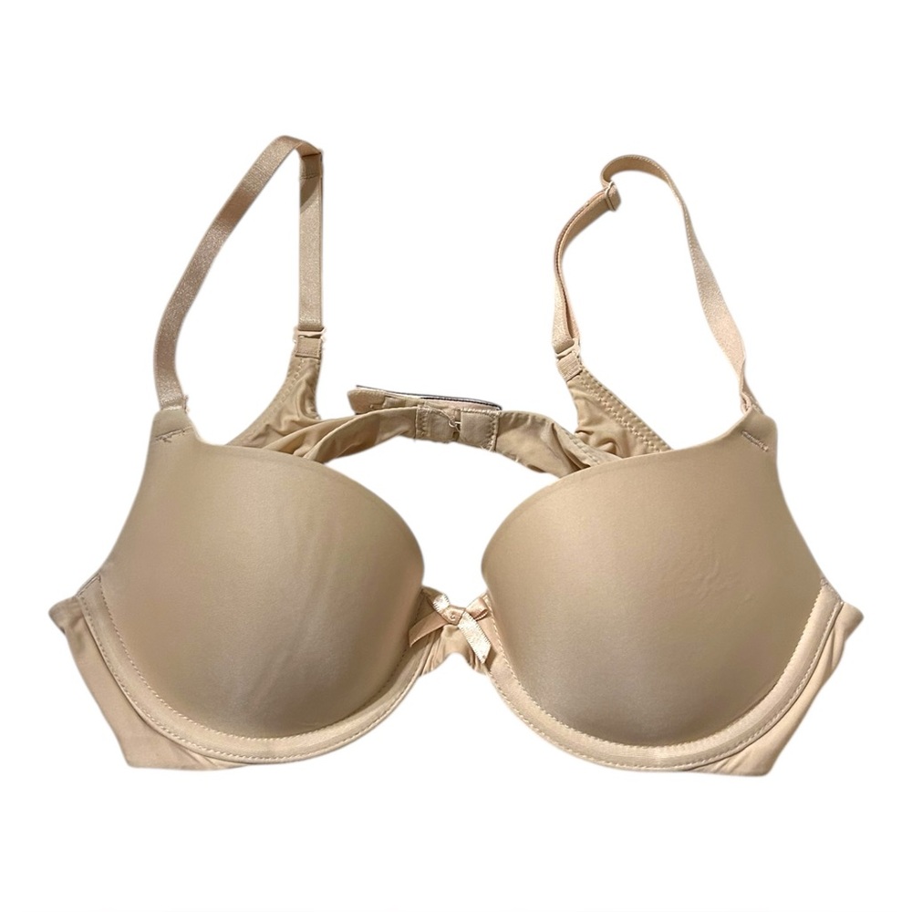 Victoria's Secret Demi Bra 34A Lined Underwire Nude Beige Adjustable Strap